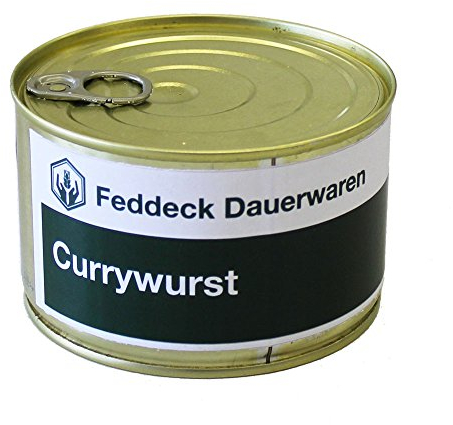 Fertiggericht Currywurst in der Dose 400 Gramm