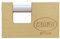 Amig - Candado de seguridad rectangular con barra - Incluye 2 llaves - Latón y arco de Acero - Alta seguridad antirrobo para puertas de camiones, contenedores, obras - Ancho: 60 mm