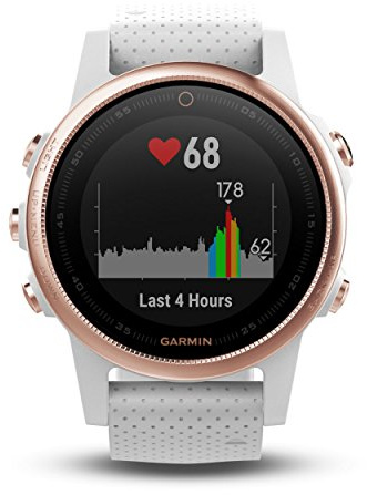 Garmin fēnix 5S Saphire Orologio Sportivo Rose Gold, Bianco 218 x 218 Pixel Bluetooth