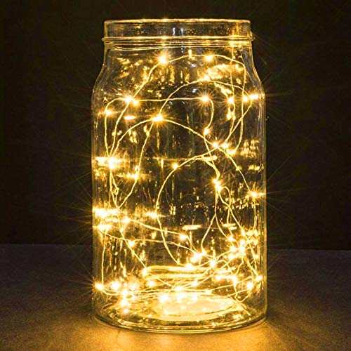 B-right Lichterkette batterie 2er Pack 30er LED Lichterketten batteriebetrieben Warmweiß, Lichterkette innen, Lichterkette für Zimmer Kinderzimmer Weihnachten Weihnachtsbaum Hochzeit Balkon Halloween
