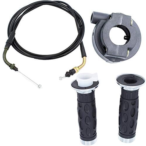 Yingshop 7/8 22mm Handlebar Twist Throttle Accelerator Handle Bar Grip Cable for GY6 Pit Dirt Pocket Bike Scooter ATV Quad Buggy Moped 50cc - 80cc 90cc 110cc 125cc 150cc 139QMB 1P39QMB 152QMI 157QMJ