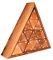 Triomino Number Triangle Box Dreiecksdomino Tridomino mit Zahlen Knobelholz Gesellschaftsspiel für 6 Spieler