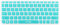 CM Ultradünne Silikon-Tastatur-Abdeckung für Logitech Wireless Touch Keyboard K400 Plus (Nicht für alte Version K400 & K400R) Aqua Blue