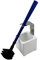 MISTERSANITÄR WC-Reinigungsgerät, Spezielle Toilettenbürste der 2. Generation und Wandhalter/Bodenständer Weiß, 3 TLG. Bürste - Silikonfrei, Geruchsneutral und Biegsam Farbe Blau
