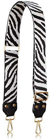 Allzedream Verstellbarer Gurt für Umhängetasche, Jacquardgewebe Bestickt, Zebra