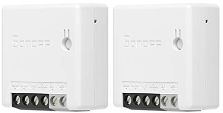 SONOFF ZBMINI ZigBee Mini Smart Switch, Interruptor de luz de 2 Vías, Google Home y SONOFF ZBBridge, se Requiere ZigBee 3.0 Gateway Hub, 10A/2200W 2pack.