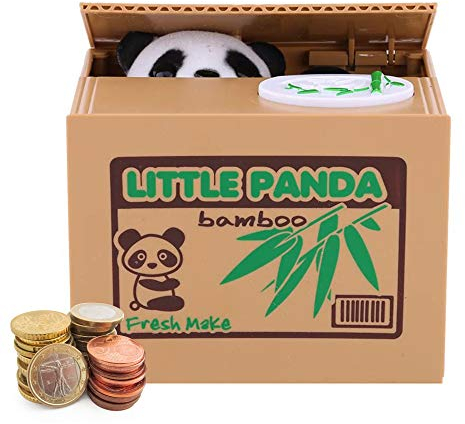 Auped Tirelire Coin Tirelire Enfant Panda Électronique Automatique Banque D'épargne Cadeau Significatif pour Les Enfants