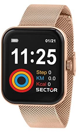 Sector No Limits S03 Orologio Uomo Smart, Al Quarzo - R3253282002, Rosa, 43mm, Bracciale