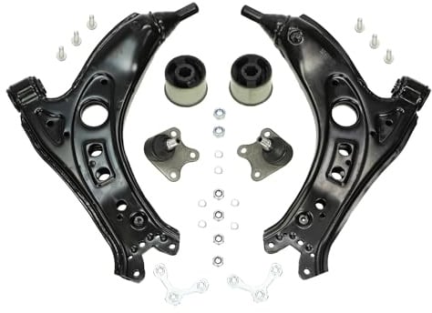 MASTER-SPORT 36808/1-SET-MS Lenkersatz Radaufhängung Querlenker Satz mit Zubehör mit Trag-/Führungsgelenk mit Gummilager Vorne Kompatibel mit VW POLO 9N Fox Schrägheck 5Z1, 5Z3, 5Z4, SKODA ROOMSTER 5J