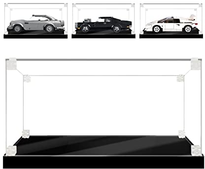 icuanuty Acrylmodell-Display-Box/Display-Vitrine für Display-Box Staubschutzhülle mit Sockel zur freien Aufstellung von Spielzeug 20 x 10 x 10 cm Universal Fünf