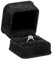 Allure Ringschatulle aus weichem Wildleder, elegantes Diamant-Ringetui mit schwarzem Velours-Innenfutter, Schmuck-Display-Geschenkbox, für einzigartige Antrag, Verlobung oder Hochzeit.