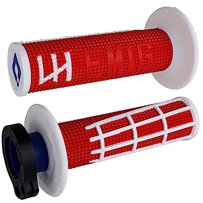 Griffe ODI Emig 2.0 V2 Lock-ON rot/weiß