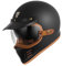 DXDRT Retro Full Face Motorradhelm, DOT/ECE Genehmigter Street Bike Helm Mit Getönter Sonnenbrille Bubble Mirror, Unisex-Erwachsene Cafe Racer ATV UTV Scooter Helme,Matte Black,M