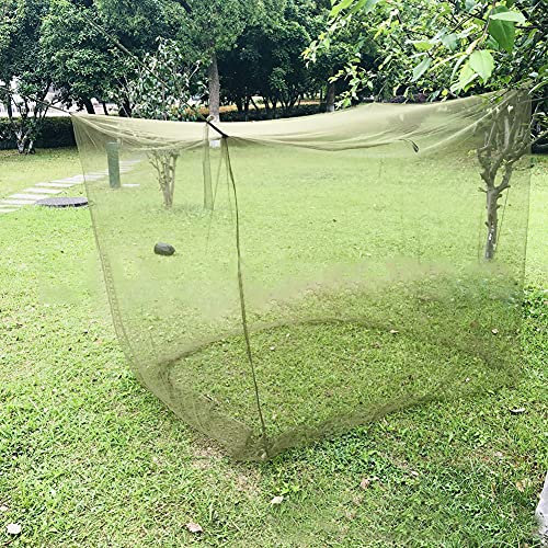 Starnearby Zanzariera da Esterno Quadrata 200x180x180cm, Rete Poliestere Leggera e Traspirante, Portatile per Campeggio, Escursionismo e Picnic