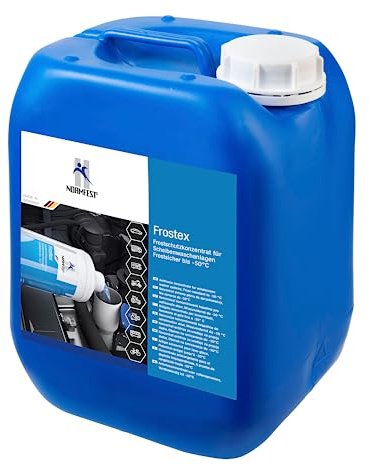 Normfest Frostex – Hochwirksames Frostschutz-Konzentrat für Scheibenwaschanlagen bis –50 °C, streifenfreie Reinigung, lackverträglich, biologisch abbaubar, 1×5 L