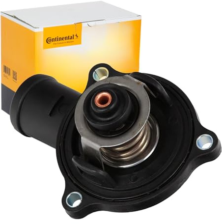 Continental 28.0200-4113.2 Thermostat Kühlmittel Kühlwasserthermostat mit Dichtung 87°C Kompatibel mit VW Touareg 7LA, 7L6, 7L7 059121111L 059121111H 059121111F