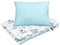 Bellochi Kinderbettwäsche 100x135, Kinderbettdecke 100x135 Set mit Kissen, Kinderdecke 100x135 weich und atmungsaktiv - aus 100% Baumwolle - Lui Dots
