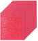 LeapBeast 10Pcs Papier Peint Mural 3D En Mousse Pe, Brique Papier Peint,Effet Pierre,AutocollantadhéSif Mousse De PolyéThylèNe Papier Peint Amovible,Home Decor Stickers Muraux (Rose Red)