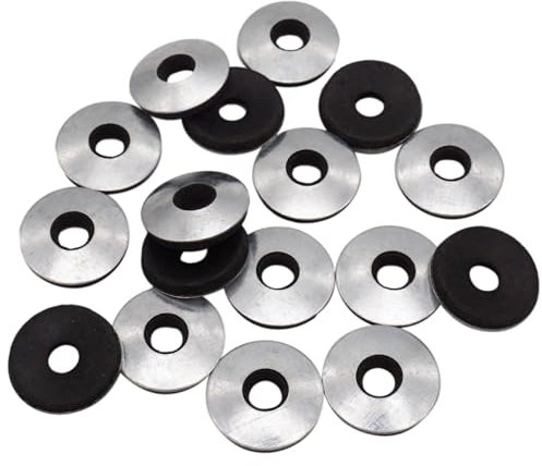 SKIR'CO (500 pezzi) Rondelle M19 zincate con gomma EPDM, rondelle di tenuta incollate, rondella metallica rotonda