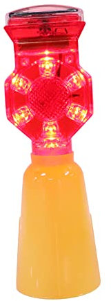 Uonlytech 4 Stück Signallicht Warnlicht Blitz-warnleuchte Solar Leuchtfeuer Solar-blitzlicht Straßenbau Leuchtfeuer Auto Notlicht Solar-blinklicht Leuchtturm Led Rot Plastik Getränkehalter