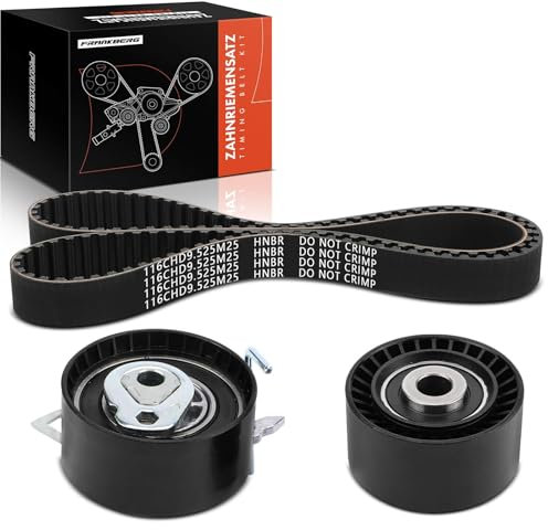 Frankberg Galet tendeur de courroie de distribution - Dispositif de serrage - Amortisseur de courroie - Courroie trapézoïdale - Poulie de guidage - Pièce de rechange # 7883-11582