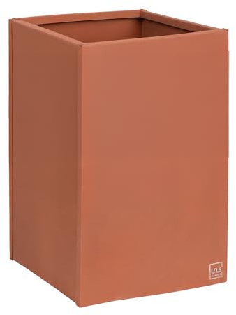 UNUS Pflanzkübel Rostoptik aus Metall 1,5mm stark 40x40x80cm wetterfest | modern eckig rechteckig Blumenkübel Pflanzkasten für Garten Terrasse Balkon
