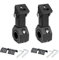 HQTS 2 pièces Support Phare Moto réglage à 360 degrés, adaptés aux barres de protection de 17 à 33 mm support de lampe supplémentaire moto