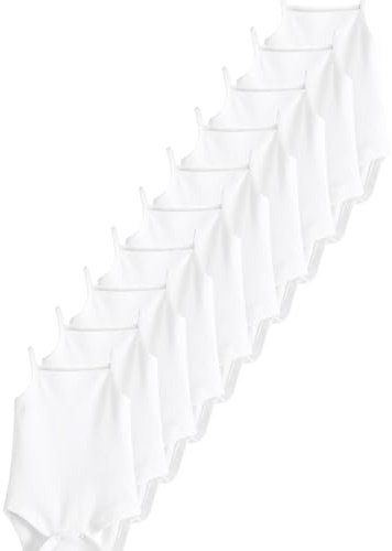 NEXT Baby Babybodys mit dünnen Trägern im 10er-Pack Weiß 86-92