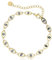 Made by Nami Armband Damen Gold mit Nazar Boncuk Anhängern Perlenarmband aus Chirurgischem Edelstahl 17 + 4 cm Hypoallergen Wasserfester Schmuck Gold Boho Schmuck Damen (Blau)