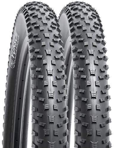YUNSCM 29x2.25 Lightweight Montaña Bicicleta Cubierta ETRTO 57-622 60TPI Nylon Anti-Puncture Protection Compatible with 29x2.20/2.25/2.30 Pulgada Cubierta-2 PCS (Y-1158)