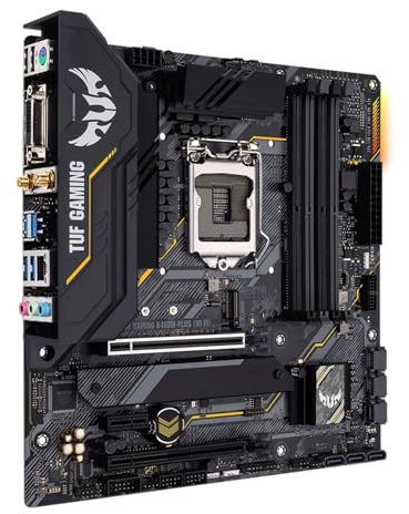 QWEOWW Carte mère Fit for ASUS TUF Gaming B460M-PLUS (WI-FI) Intel B460 (LGA 1200) Carte mère Micro ATX DDR4 128G PCI-E 4.0 M.2 HDMI USB 3.2 ATX