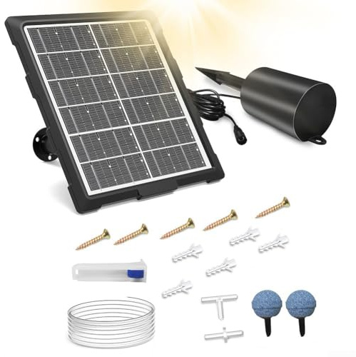 Solar-Teichbelüfter, leiser Sauerstoff für Aquarium und Fischteich, BSV-AP221 Direktvertrieb Solarluft