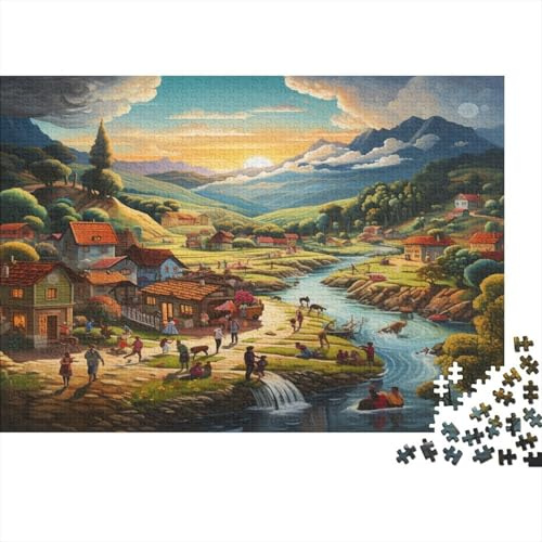 Himmel Puzzle 1000 Teile Neuheiten Als Nachhaltiges Puzzle Panorama-Puzzle Das Unerreichbar Schwierig Und Herausfordernd Ist Für Partypuzzle-Spiel 38x26cm/1000pcs