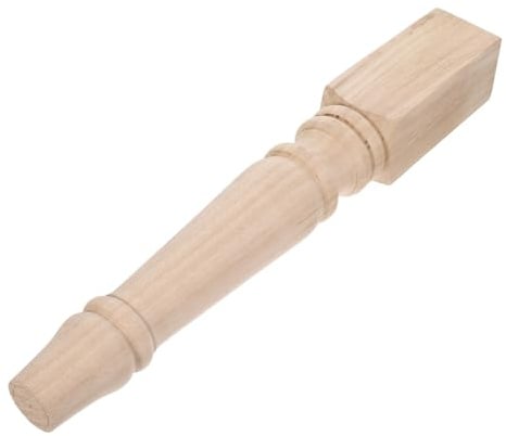 jojofuny Pied de Table en Bois Massif Brut Tourné 6 Cm X 43 Cm, Jambe Rustique pour Banc, Chaise ou Table Basse, Support Stable et Polyvalent pour Meubles Cuisine et Salle à Manger