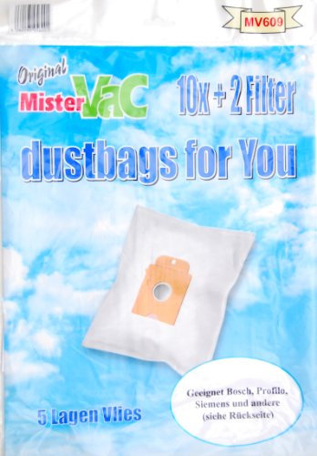 Mistervac MV 609 Staubsaugerbeutel