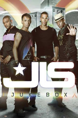 JLS - Jukebox Musik RNB Band Poster Druck - Grösse 61x91,5 cm + Wechselrahmen, Shinsuke® Maxi Kunststoff schwarz, Acryl-Scheibe