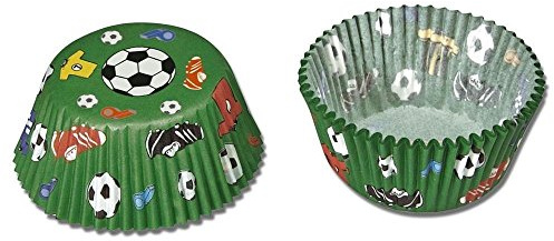 Staedter 50 Piece Maxi Football Paper Baking Tray, Green, 30 x 5 x 3.2 cm