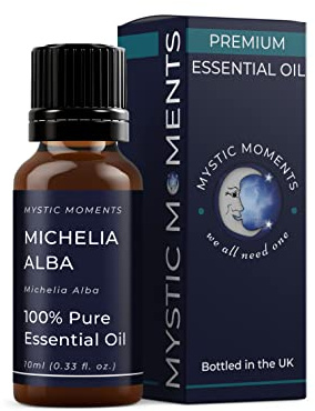 Mystic Moments | Michelia Alba Essential Oil | 10ml | Michelia alba gives an exotic sweet floral aroma for diffusers, oil blends and fragrance formulations.