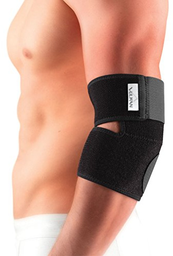 Vulkan AirXtend Elbow Support, Adjustable Compression Elbow Sleeve, For Weak or Injured Elbow, Tennis Elbow, Golfer's Elbow, Pain Relief and Healing, Cool, Breathable Fabric with Ventilation
