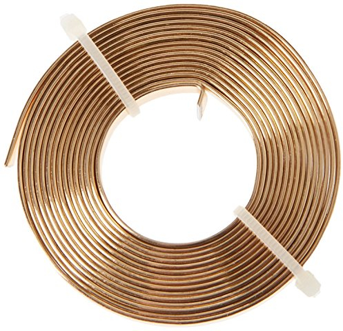 efco Aludraht eloxiert, flach 1 x 5 mm, 2 m (Gold)