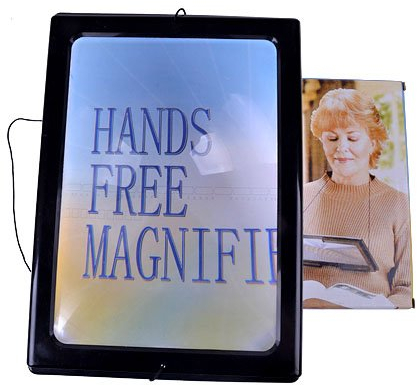 Boxcute Vergrößerungsglas, A4-Größe, volle Seite, zum Umhängen, zum Lesen und Nähen