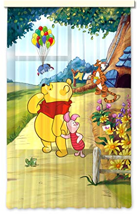 Gardine/Vorhang FCS L 7111 Disney, Winnie The Pooh, 140 x 245 cm, 1-teilig