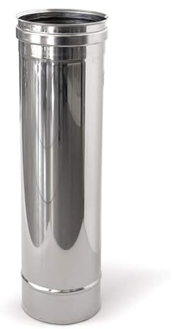 CANNA FUMARIA TUBO ACCIAIO INOX AISI 304 diam. 300 MT 1 spess. 0,5 mm CAMINO
