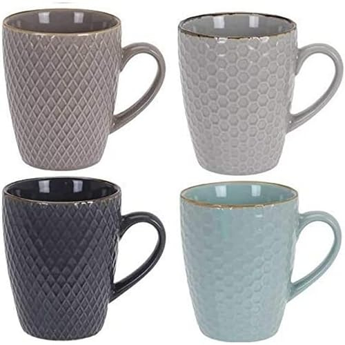 EXCELLENT HOUSEWARE Lot de 4 tasses (300 ml)
