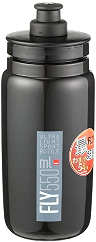 Elite S.R.L. Fly Trinkflasche, Kunststoff, Schwarz/Grau Einheitsgröße