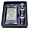 HELLOYOUNG 8oz Luxus Edelstahl Hüftflaschen Set Kunstleder Chip Flagon Whisky Weinflasche CCCP Gravur Alkohol Tasche Flagon Geschenk
