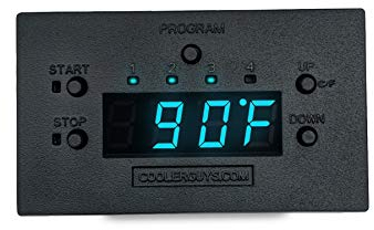 Coolerguys Programmable Fan Thermostat Controller with Staggered Interval Settings