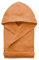 Morbidissimi Accappatoio Nido D’Ape Bambino, Bambina, Ragazzi Con Cappuccio, Cinturino e 2 Tasche, Accappatoi Piscina, 270 gr/mq 100% Cotone, Assorbente, Z055 (Accappatoio Arancione, 8-10 anni)