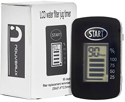LIVEWATER NOUVEAUX Water Filter replacement timer to Indicate Filter Change | 90 days Filter Lifetime.Replacement for nouveaux water Filter cartridge only
