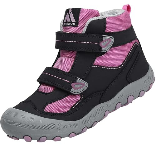 Mishansha Ragazze All'aperto Scarpe da Trekking Ragazzi Respirabile Mesh Sportive Scarpe da Corsa Arrampicata Genere Comodo Stivaletti,Viola 33